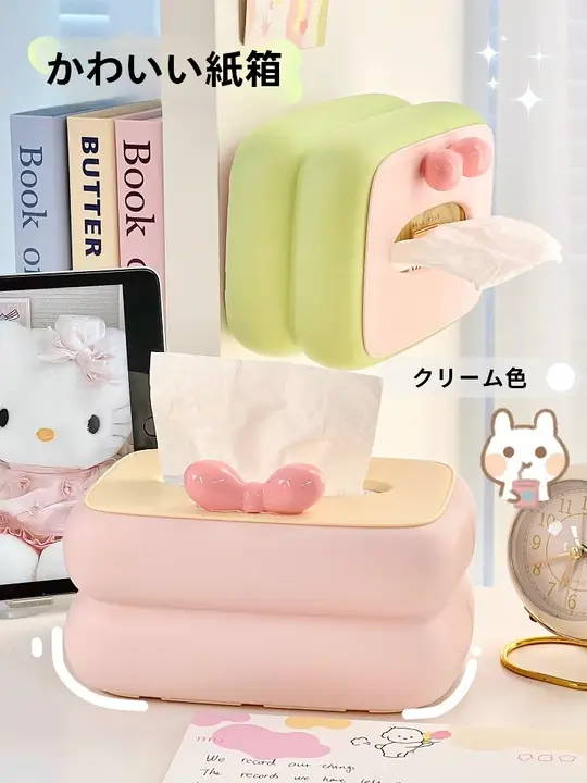 インス風 ティッシュボックス【デスク用・インテリア装飾・アクリル製】