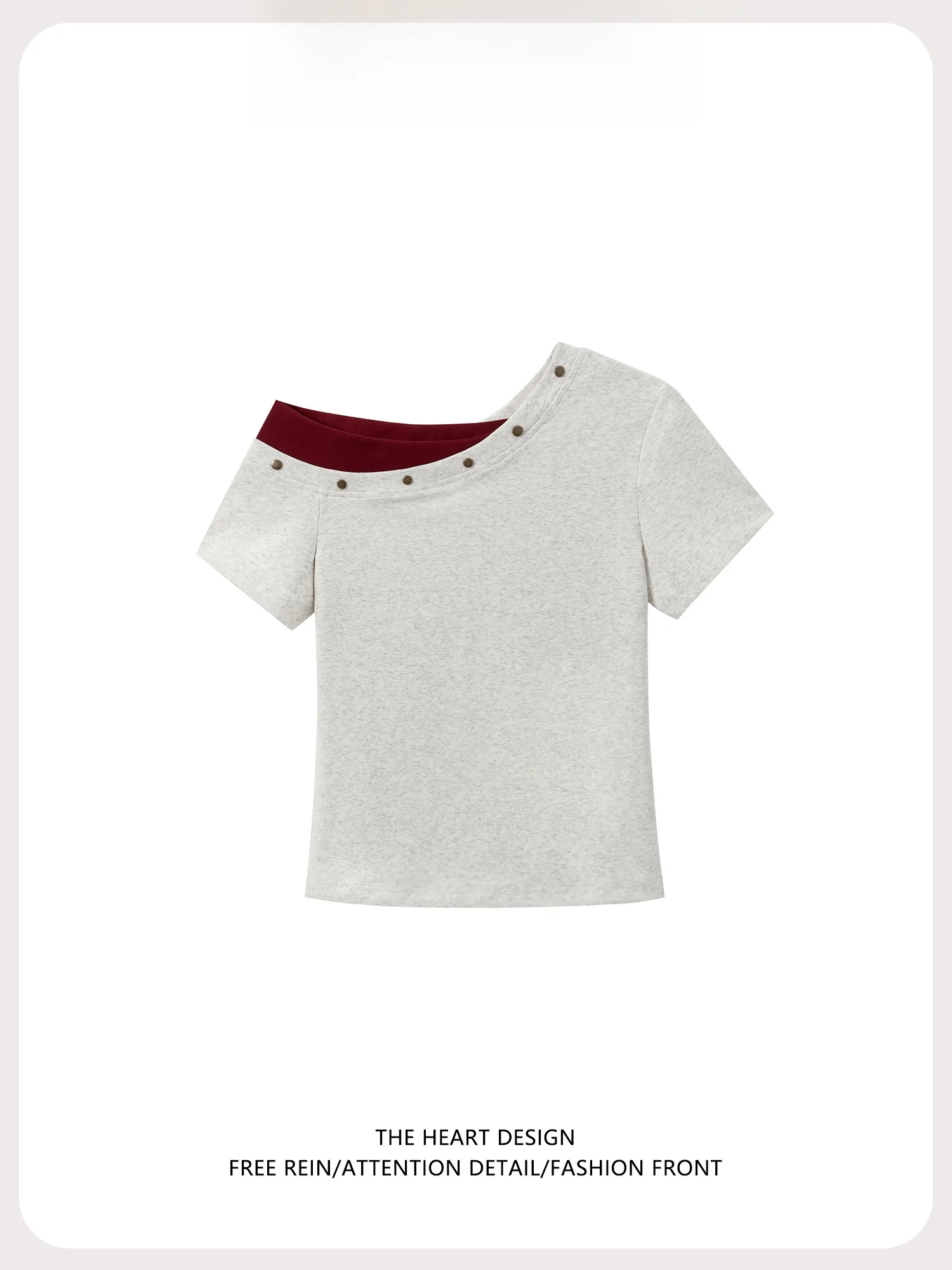 ステッチ t シャツ：斜め襟デザインの女性向けショートスリーブTシャツの実用性と特性