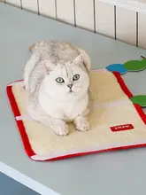 ZEZE 猫用デスク＆チェア保護マット【耐久性・麻素材・おしゃれデザイン】