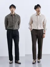 ビジネスカジュアルパンツ【ストレート・高級感・男性用】