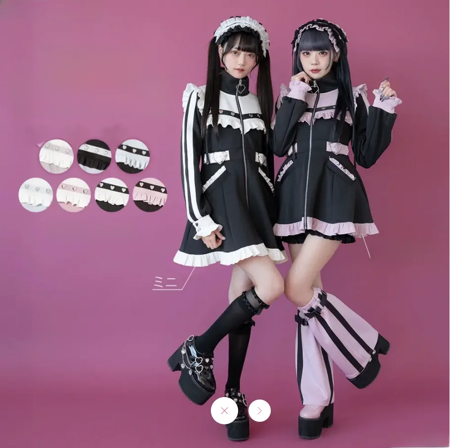 和菓子ロリータスカート レース ドレス