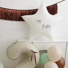 子供の1歳誕生日用シーン飾り【高級クリーム風・バースデーハット・クマ型数字風船付き】