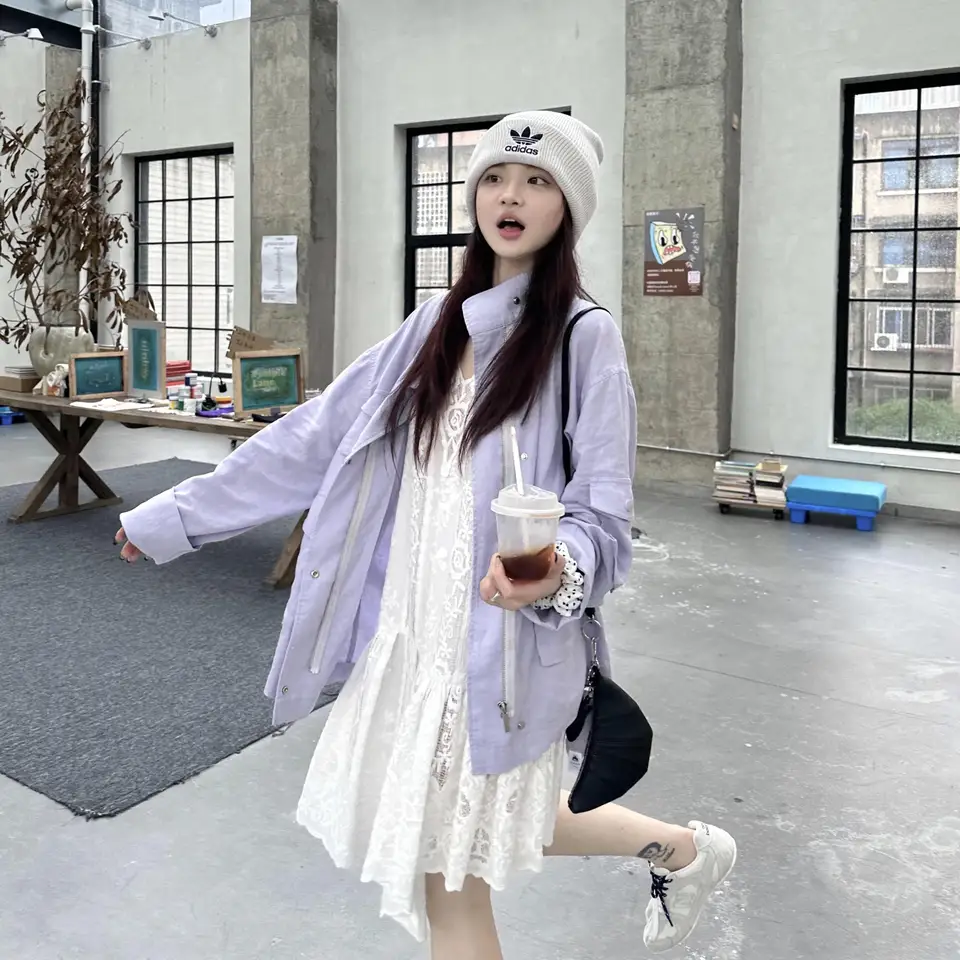 春用 レディース ショートトレンチコート【小柄向け・軽やか・おしゃれ】
