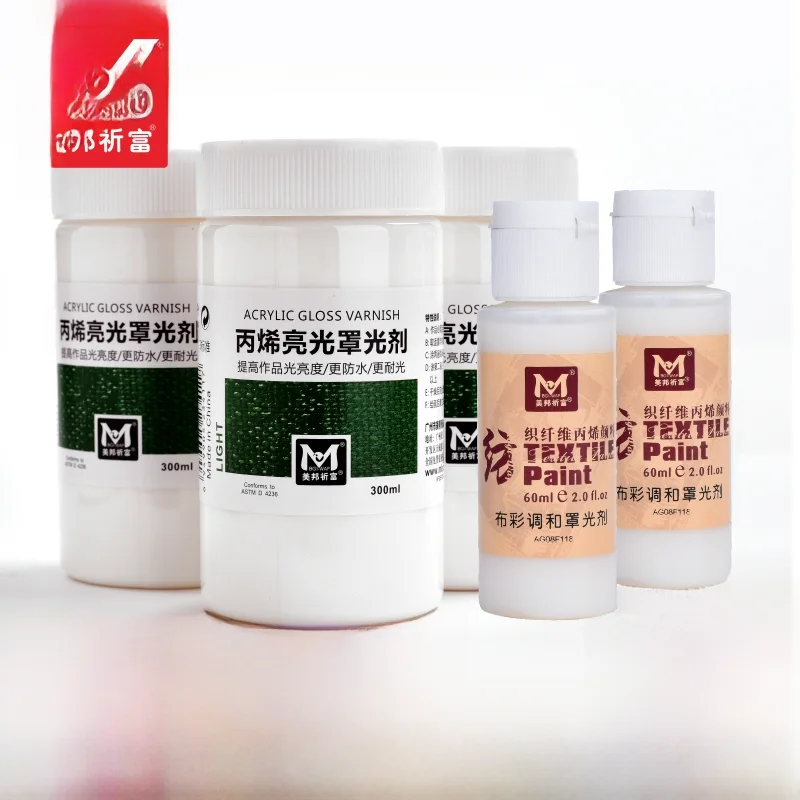 美邦アクリル絵具 100ml/300ml【光沢仕上げ・アクリルメディウム・防水・耐久性】