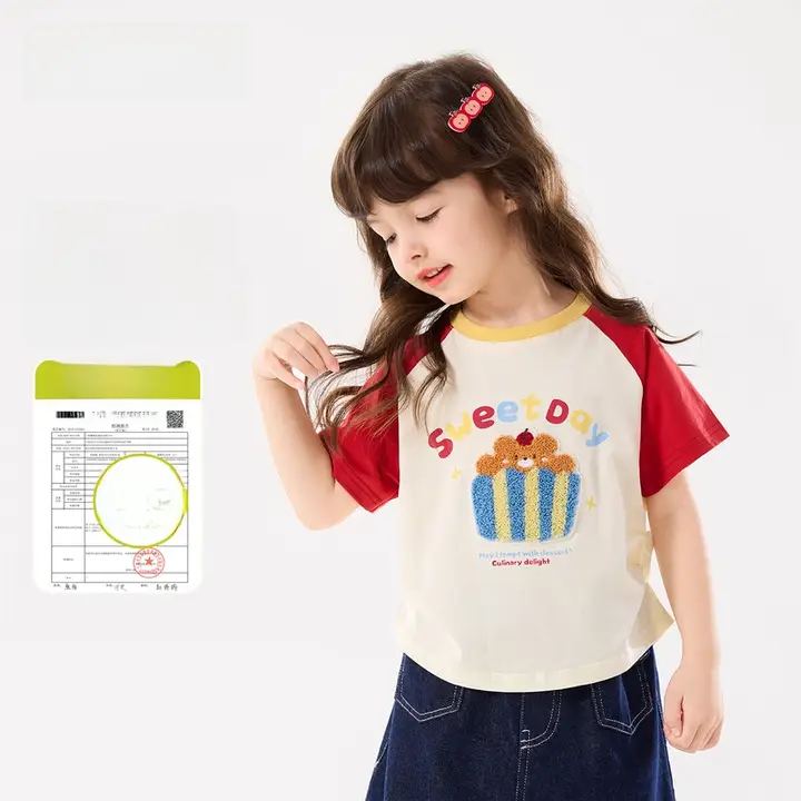 女児用 半袖Tシャツ【夏物・おしゃれデザイン・カジュアルトップス】