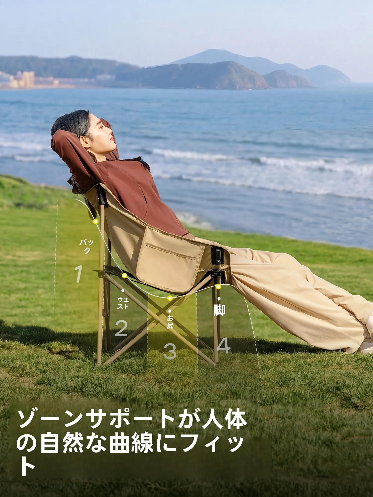 キャンプ道具を節約調達｜実際に使ってみた結果　6層キルティングチェアの快適さと耐久性の秘密