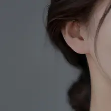 925純銀製 高さが出るデザインのピアス【女性用・個性的なデザイン】