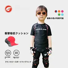 LUULEE 子供用サイクリングウェア 夏用 短パン・半袖セット【気動性・競技用】