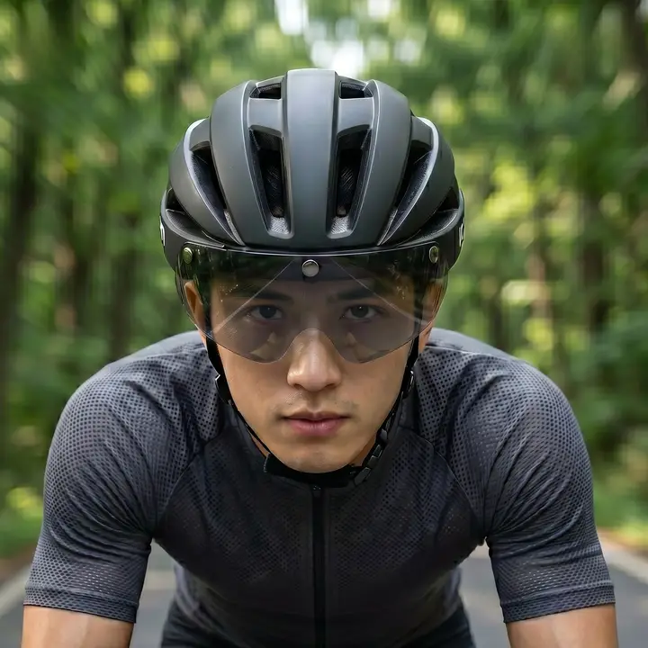 kufun 自転車ヘルメット ゴーグル付き 通気性 ロードバイク MTB サイクリング 男女兼用