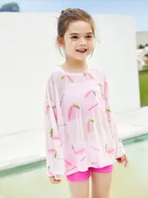 子供用水着 女の子用ビキニタイプの水着【UVカット・プリンセスデザイン・ビーチ用】（セットアップ対応）