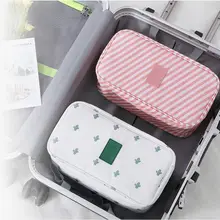 収納便利な女性用内衣＆靴下用防水トラベルポーチ【大容量・三層構造】（セットアップ対応）
