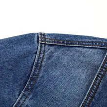春のトレンディデザイン！襟付きデニムショートジャケット【小柄向け・シンプルかつスタイリッシュ】