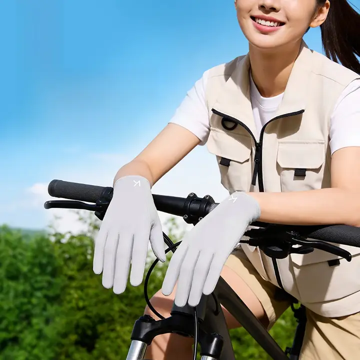 Keep 紫外線対策の女性用サマー冷感手袋【通気性・タッチスクリーン対応】