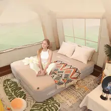 携帯に便利なダブルサイズのエアマットレス【アウトドアキャンプ用・耐久性TPU素材】