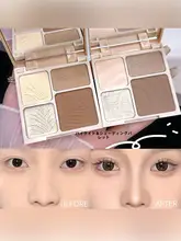 三色チーク・ハイライト・シェーディングの三合一パレット【マット仕上げ・ナチュラルメイク用】