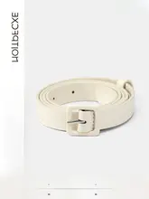 牛革製レディースベルト【カジュアル・エレガントデザイン・細型】