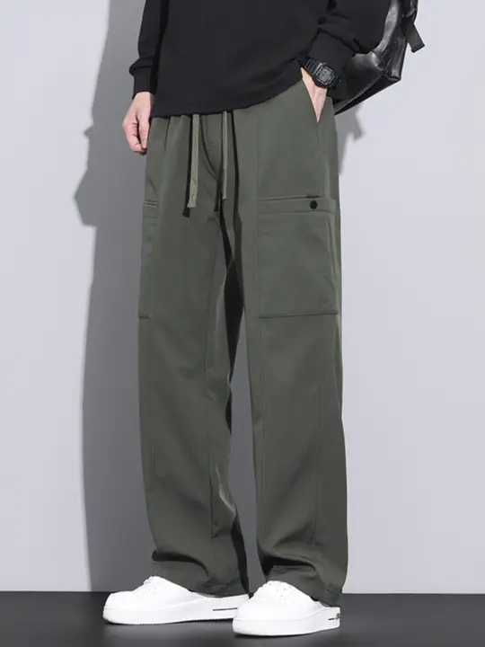 快適でスタイリッシュなストレートカット工装パンツ【カジュアル・男女兼用】（セットアップ対応）
