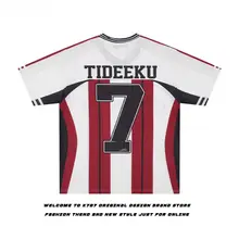 アメリカンレトロストライプのスポーツTシャツ【ユニセックス・ゆったりとしたラグラン袖・夏用・短袖】