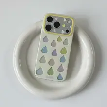カラフル梨のデザインiPhoneケース【ポリカーボネート製・落下防止・可愛いスタイル】