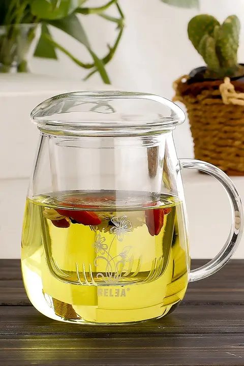 茶杯 キノコ 家庭 用 耐熱ガラス素材 三点セット 分離型抽出デザイン