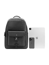 スタイリッシュなメンズリュックサック【大容量・編みデザイン・旅行用・学生向け】