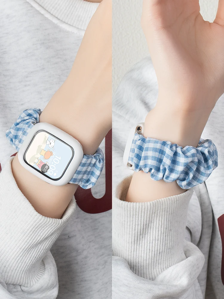 Apple Watch ゴールドに合うバンドはこれ！？ブルー＆ホワイトチェックのナイロンバンドが夏のスタイルを救う理由