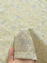 清雅なカシュクール柄の手作りコットンシャツワンピース【極上の柔らかさ・日本輸入生地】