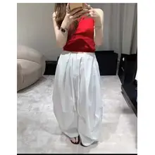 スタイリッシュな女性用パンツ【シンプルデザイン・ゆったりフィット】（セットアップ対応）