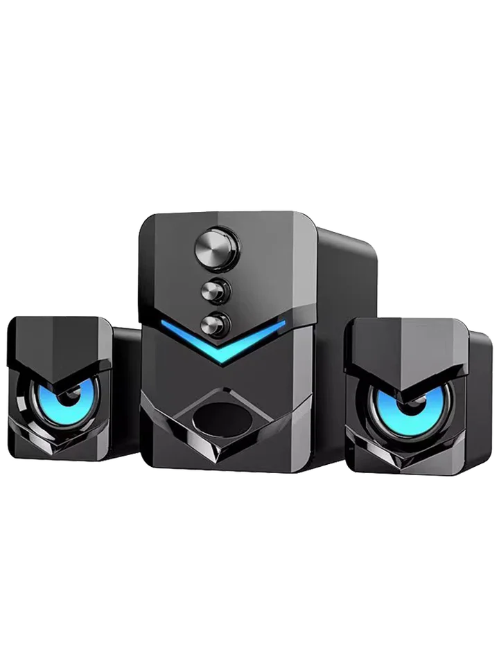 コンパクトなデスクトップスピーカー【Bluetooth・有線・低音強化】