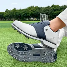 防水の低トップ メンズゴルフシューズ【滑り止め・取り外し可能な鋲・スポーツ用】