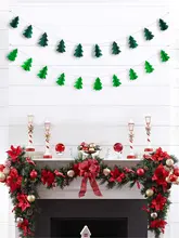 立体クリスマスツリー吊り下げ装飾【ウィンドウディスプレイ・壁面飾り】