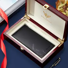 男性用本革薄型長財布【カードポケット付き・ドライバーズライセンスケース・ギフトに最適】