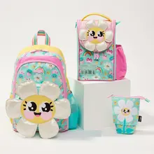 大容量の子供用リュックサック【アニメ風デザイン・給食用バッグ付き】