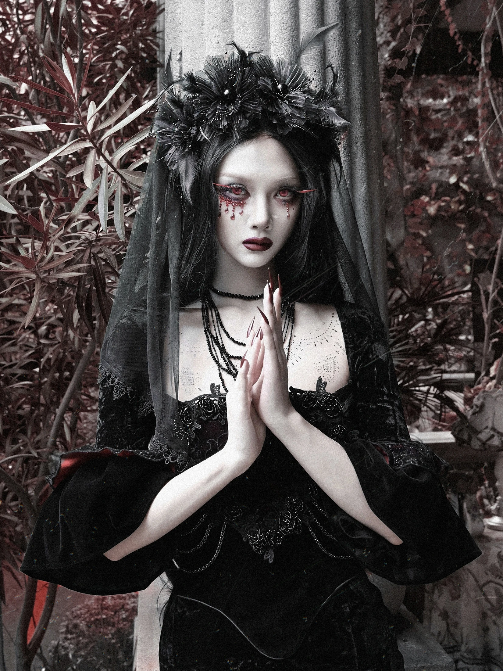 ゴシックスタイルの花嫁用ヴェール：暗黒系デザインが冬に最適な理由