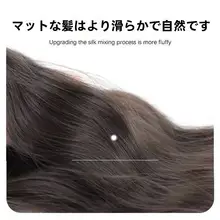 ファーミングハット一体型ウィッグ【透かしデザイン・薄手・中長直毛・内巻き微ウェーブ】