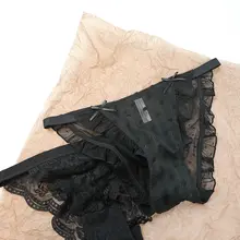 蜜二家 レース柄 女性用下着【透湿・快適・中低腰三角パンツ】