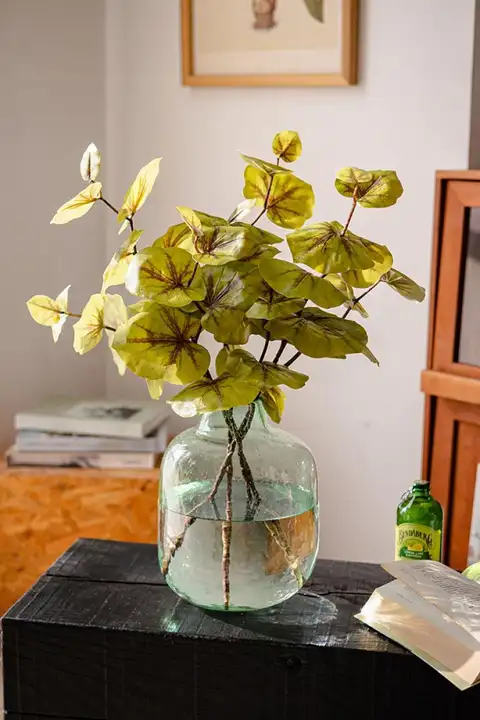 リアルなハスの葉の造花【中華スタイル・テーブルデコレーション・リビング用】