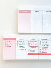 シンプルでクリエイティブな万年カレンダー デスク用スケジュールノートマット