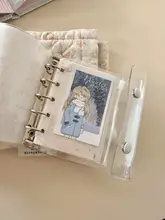M5用ジップバッグ【PVC透明・活頁本アクセサリー・小カード収納】