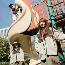 フード付き子供用ジャケット【大口ポケット・秋冬用・男女兼用】