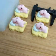 ミニシリコン型【食品グレード・耐熱・犬デザイン・DIY用】