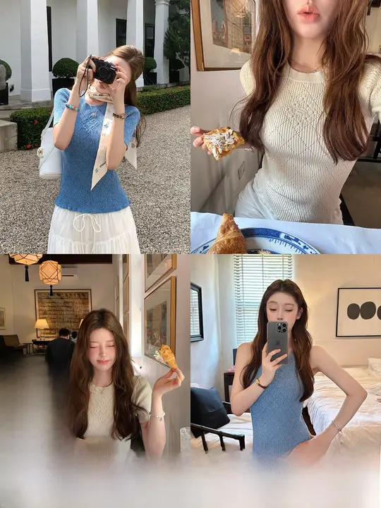 極上の柔らかさのリネン混紡トップス【夏用・すっきりしたシルエット・シンプルデザイン】（セットアップ対応）