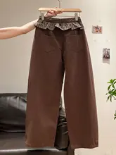 早秋のコーデにぴったり！チェック柄ハイウエストストレートパンツと長袖シャツ【エレガントなフィット】（セットアップ対応）