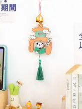 ミニ風鈴 パンダ オーナメント 可愛い 癒やし カラフル ユニーク 窓辺 ドア 合格祈願 受験生 ギフト