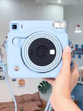 富士instax Square 1用カメラケース【レトロデザイン・保護カバー付き・ショルダーストラップ】