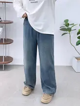 デニムパンツ 大きいサイズ スリム 直筒 パンツ パイナップル模様 ゆったり ワイドパンツ