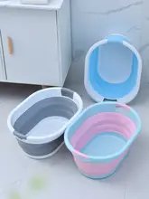 折りたたみ式大容量洗面器【プラスチック製・深型・家庭用】