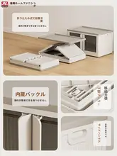 折りたたみ式収納服棚【耐久性プラスチック・子供と大人用・組み立て不要・寝室用】