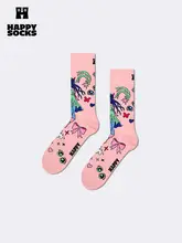春夏用 ファッショナブルな二次元デザインの中筒ソックス
