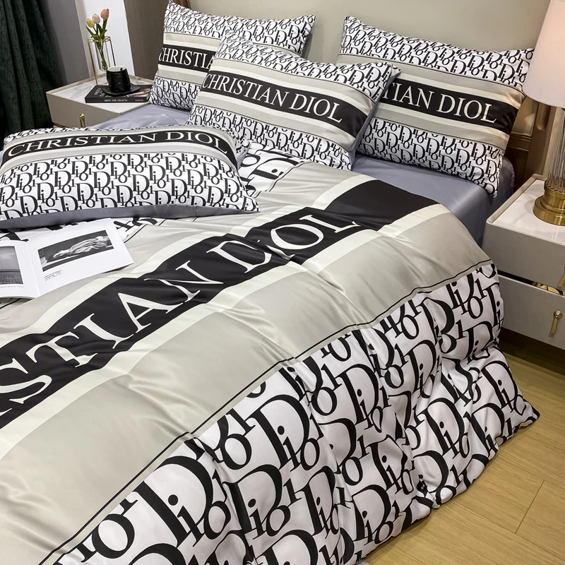 オシャレベッドの選択肢としての夏用水洗真丝寝具カバー